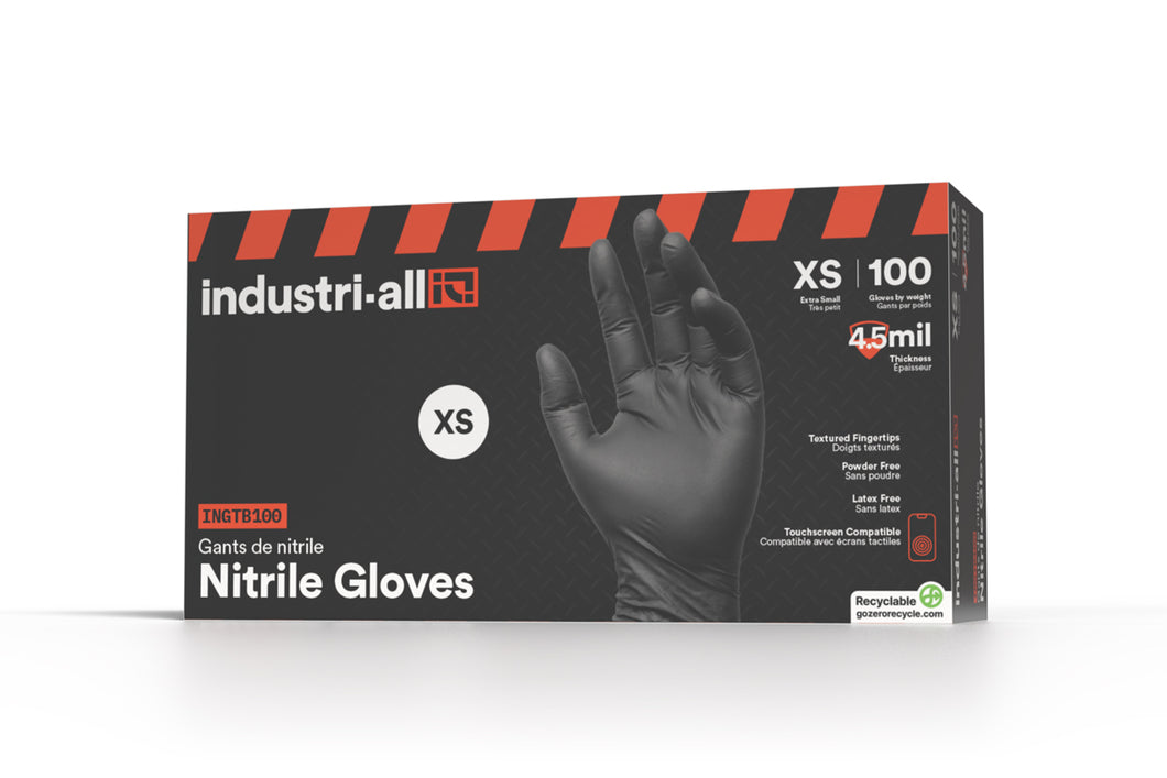 Industrial nitrile gloves