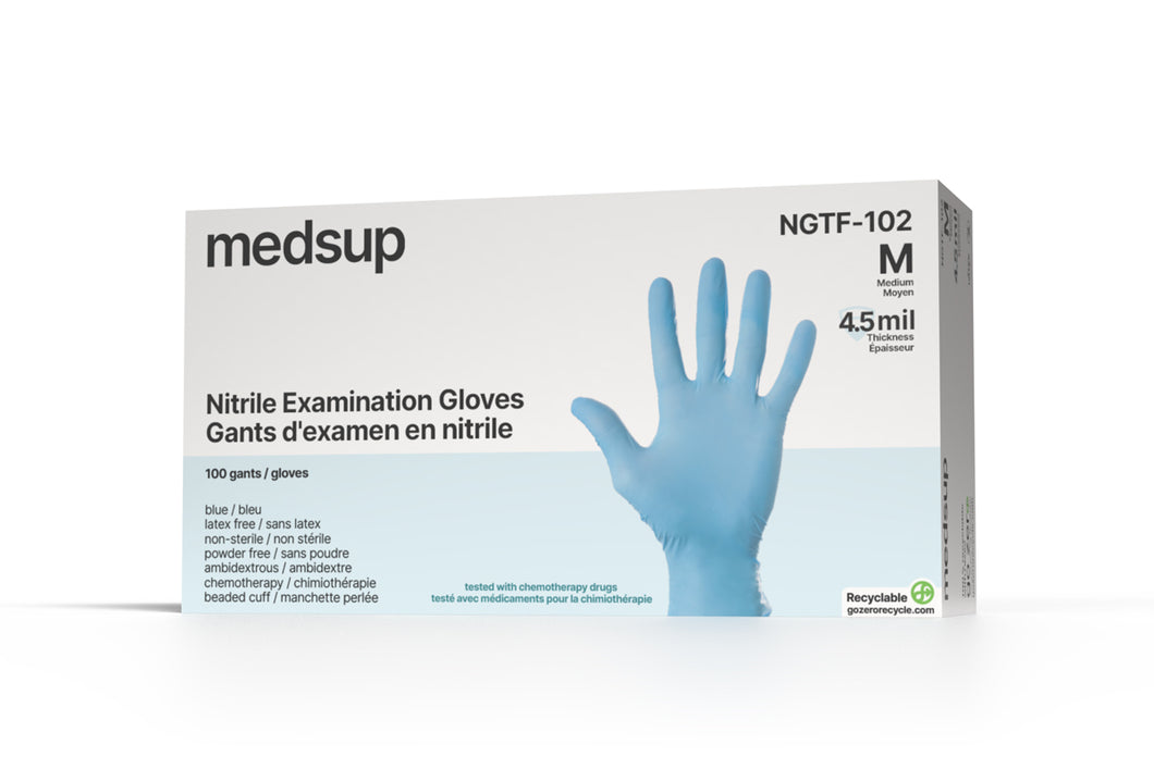 NGTF-100 Nitrile examination gloves – Medsup Medical