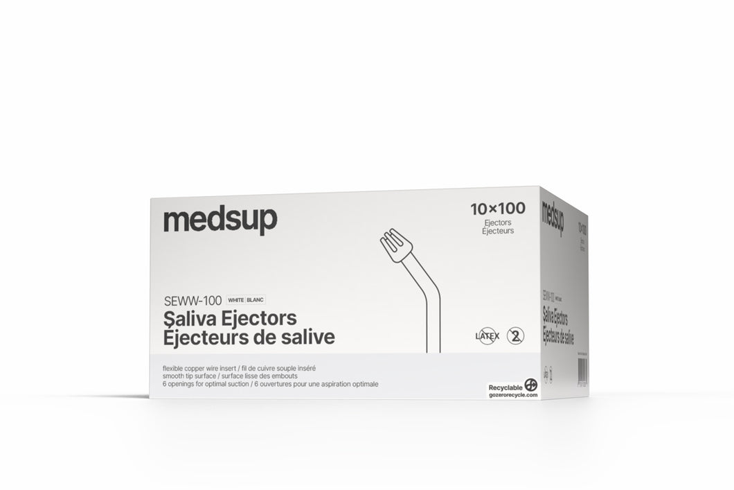 White saliva ejectors