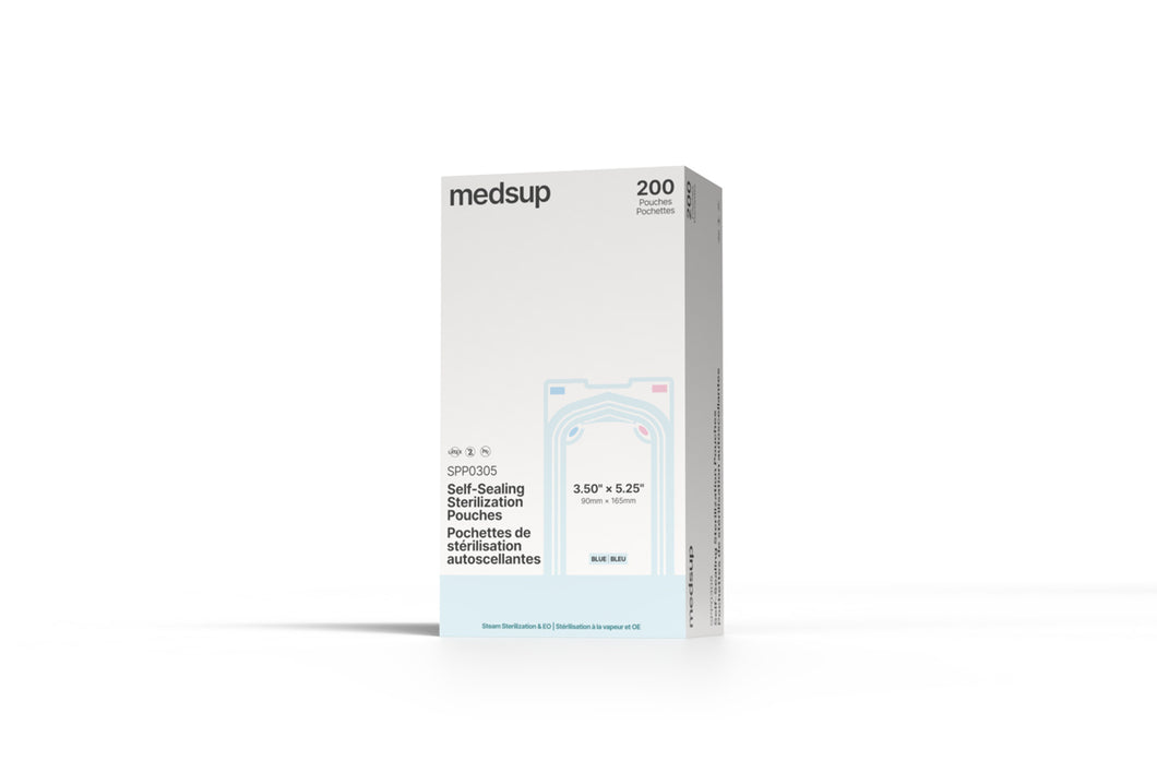 Self-sealing sterilization pouch 3.5 x 5.25