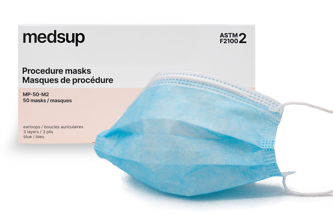 MP-50-M2 Masque de procédure médicale ASTM F2100-20 Niveau 2