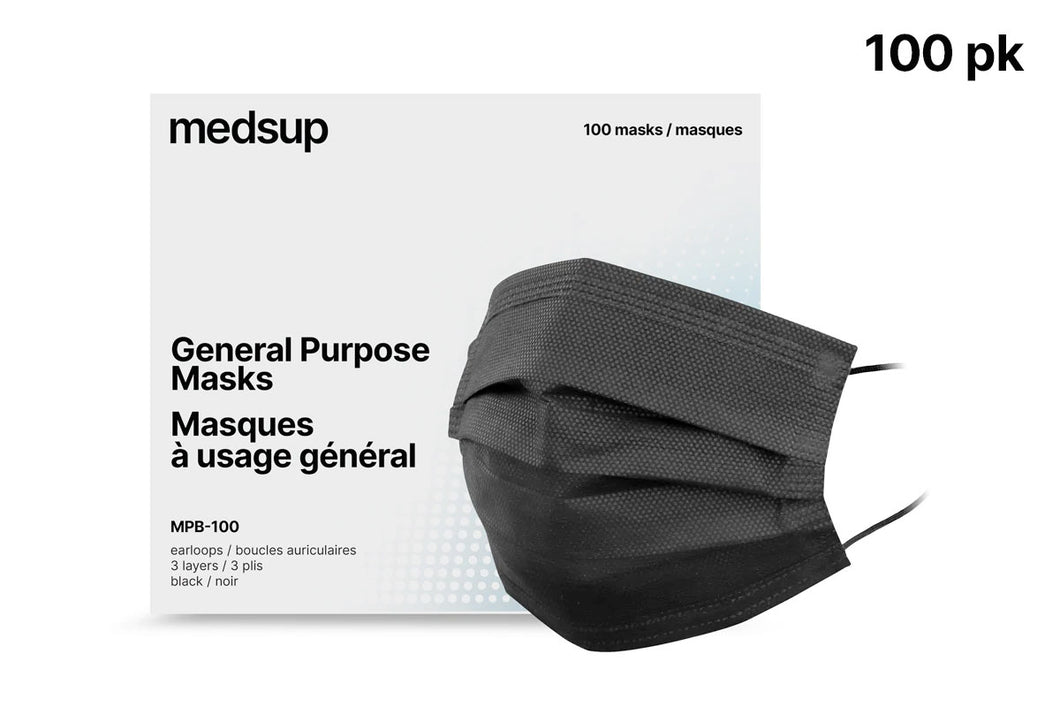 MPB-100 General Purpose Black Mask - Current expiry 2024-08-08