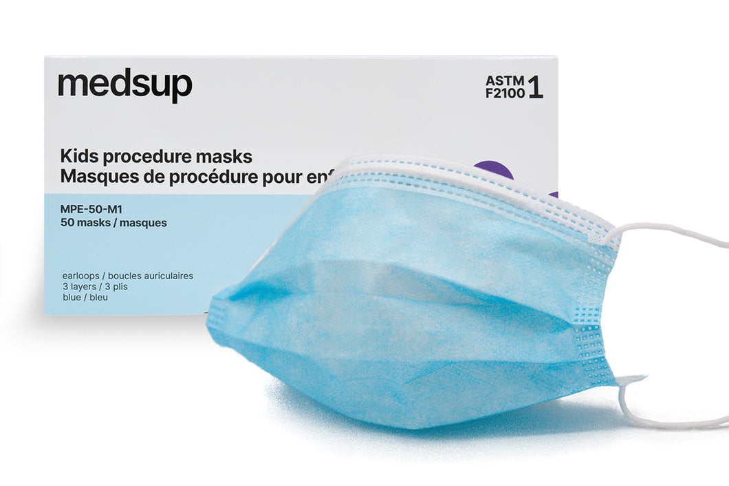 MPE-50-M1 Procédure Enfants Médical Masque ASTM-F2100-20 Niveau 1