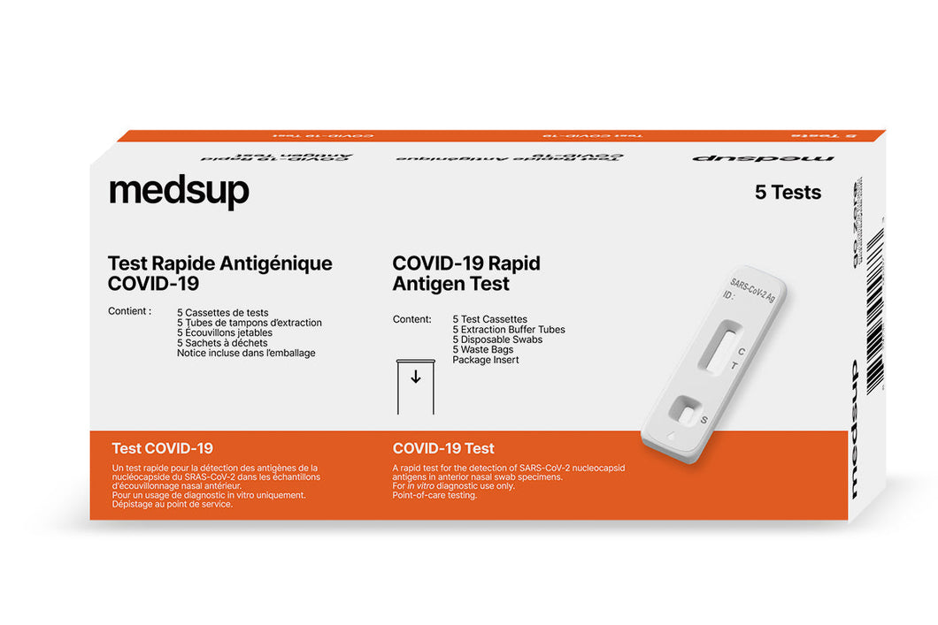 MS-TRA-5 Tests rapides antigéniques Covid-19 Medsup